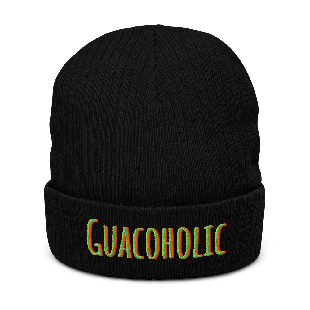 Guacoholic ribbed knit beanie