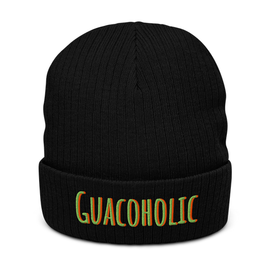 Guacoholic ribbed knit beanie