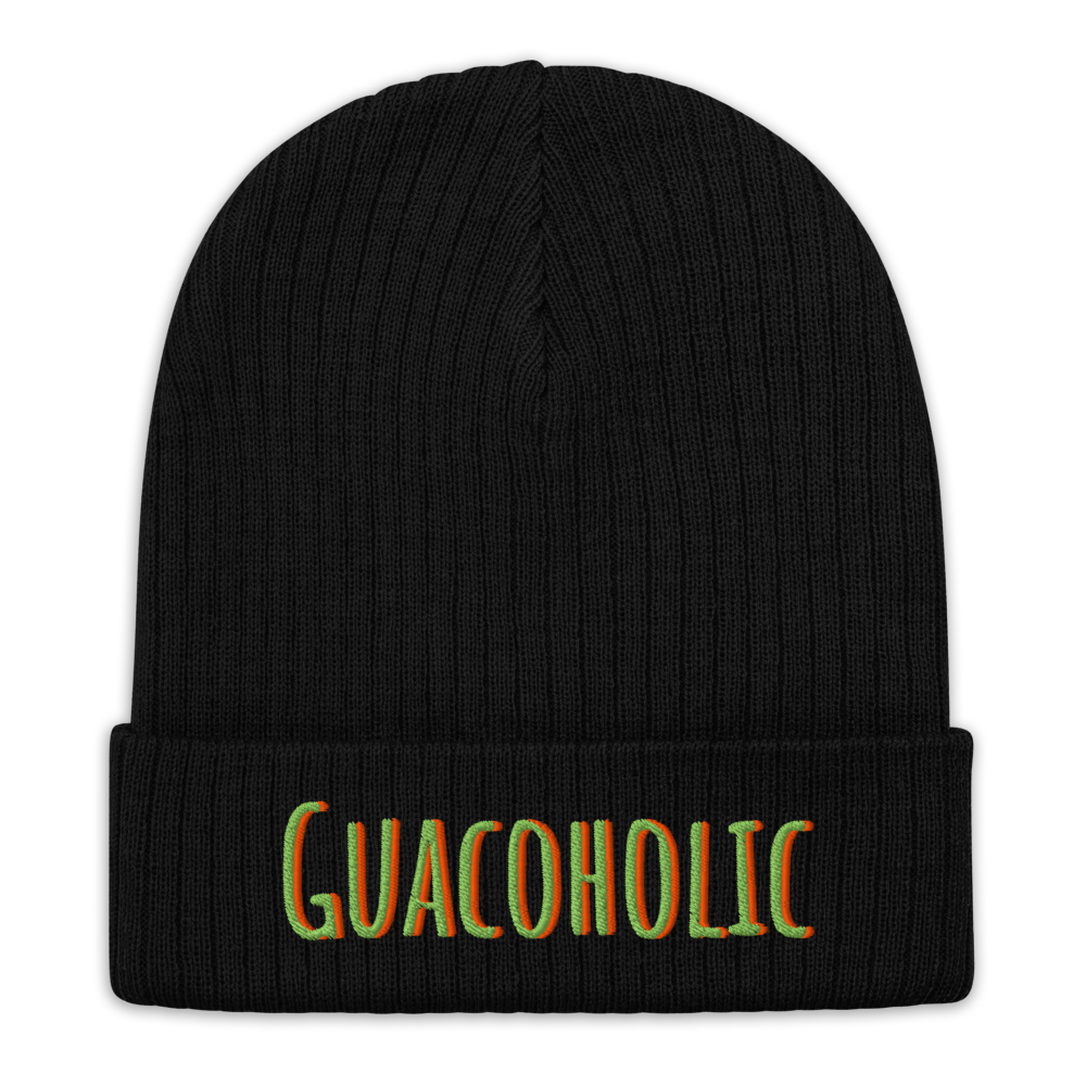 Guacoholic ribbed knit beanie