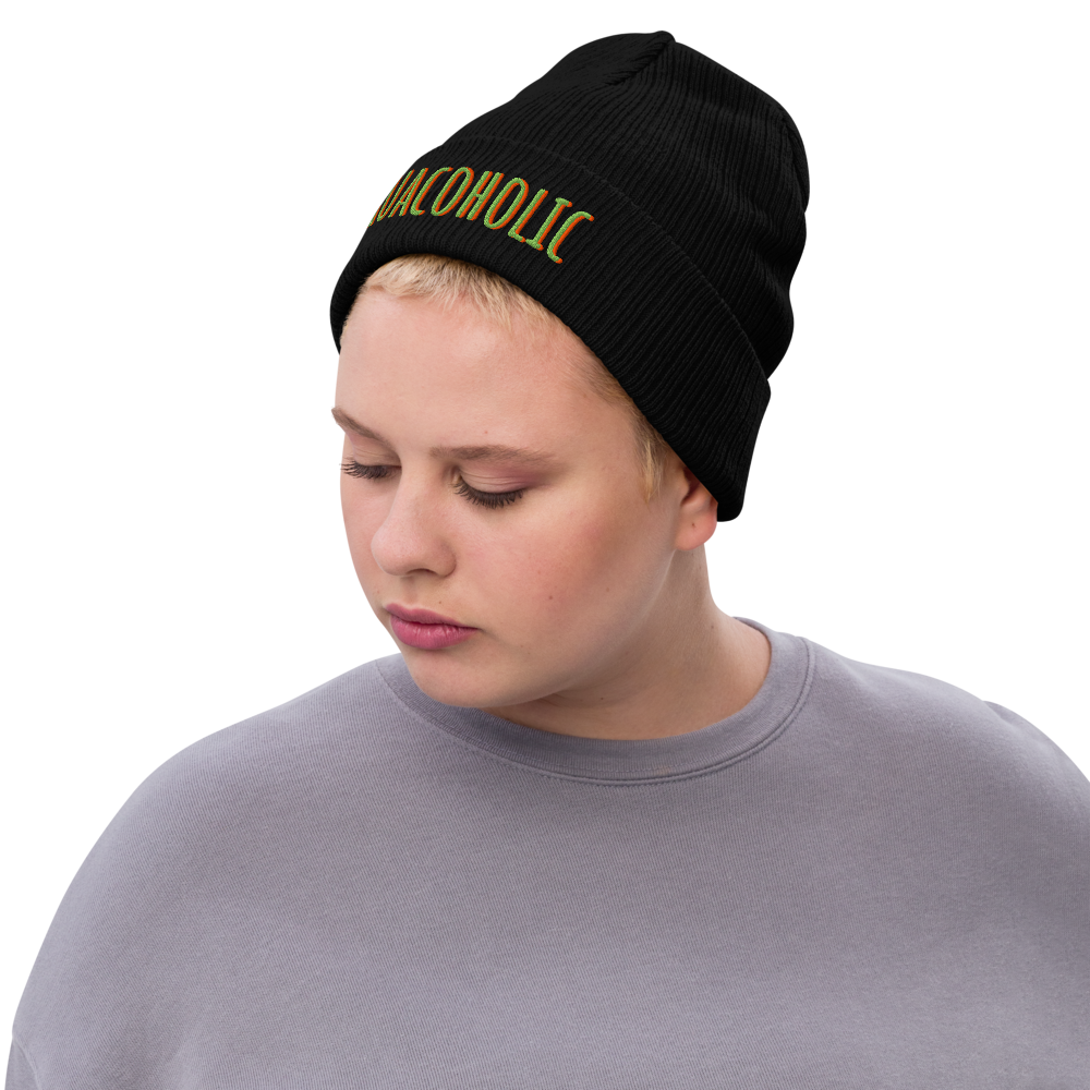 Guacoholic ribbed knit beanie